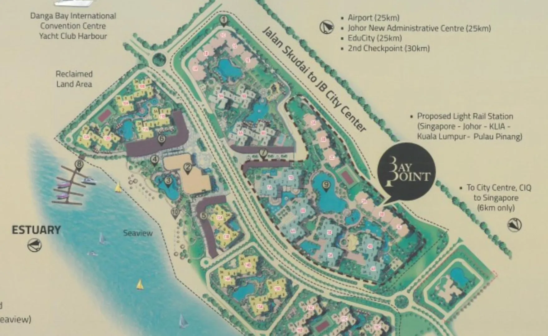 Apartment Beach, Shopping, Relax In Danga Bay, Johor Bahru Malaysia